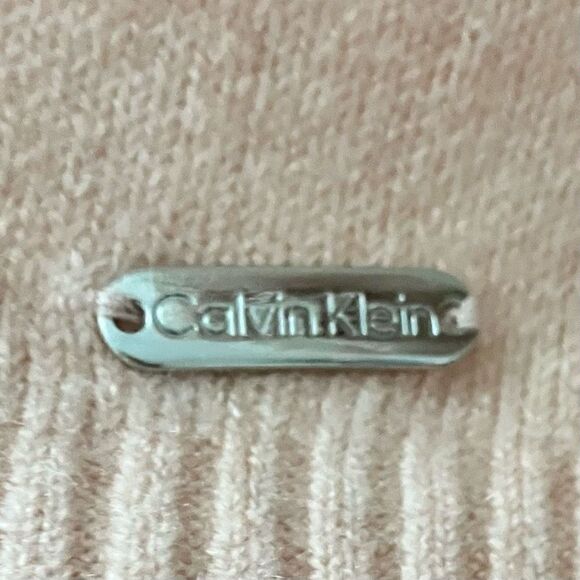 Calvin Klein Blush Pink/ White Sweater / SZ: L / NWT - Picture 7 of 7